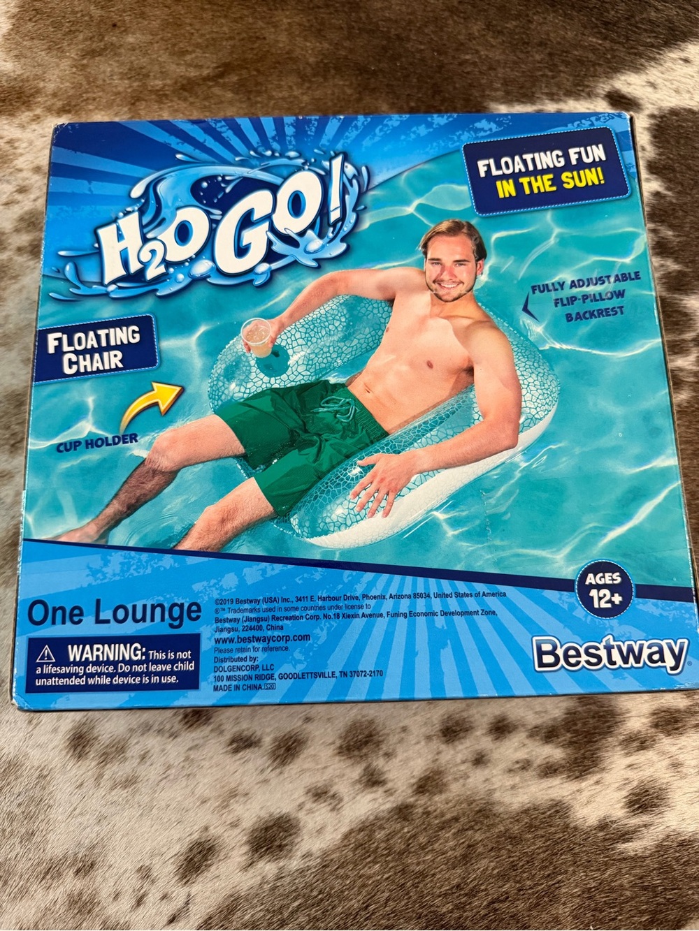 H2O GO! Blue Floating Chair Lounge